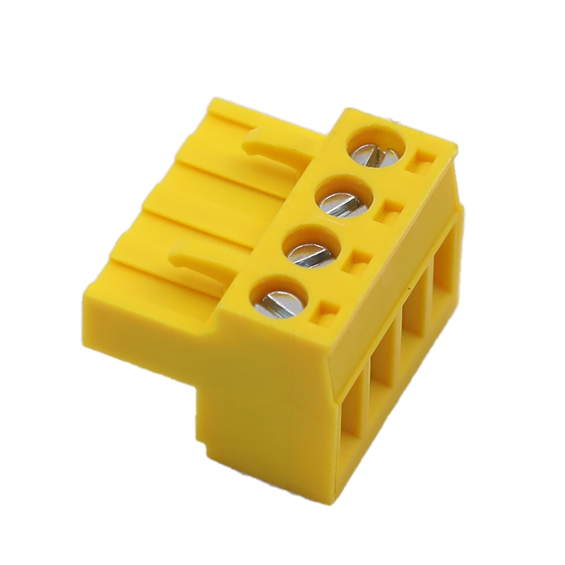 Terminal Block Para sa Din Rail Enclosure Kulay Yellow 4P