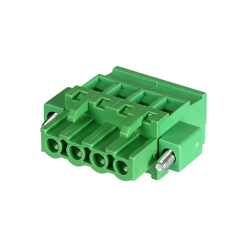 Through-Wall Pluggable Terminal Block 5.08mm 4P